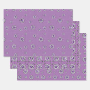 Mehndi Fantasy Silver Juego de papel de envolvimie