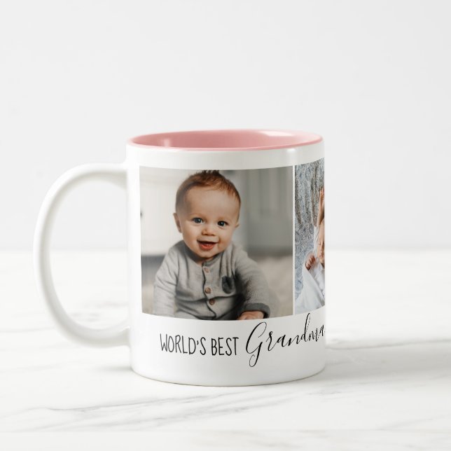 "Mejor Abuela/Abuelo" Foto Café Regalo de tazas (Izquierda)