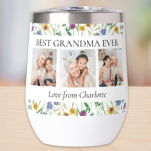 Mejor Abuela del Mundo Foto Floral