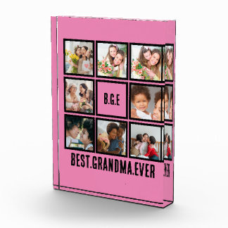 Mejor Abuela Personalizada De 8 Collages de fotos
