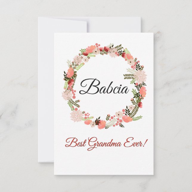 Mejor abuela polaca Babcia (Anverso)
