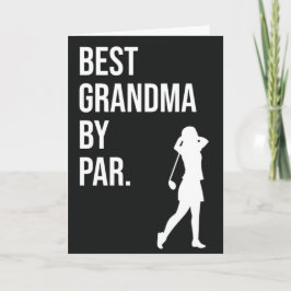 Mejor Abuela Por Par Tarjeta de Golf Divertida Abu