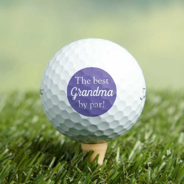 Mejor Abuela Púrpura por bolas de golf del Día de  (Camiseta in situ)