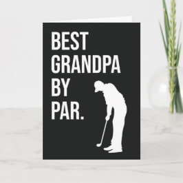 Mejor Abuelo De Par Funny Tarjetas De Golf Para Go