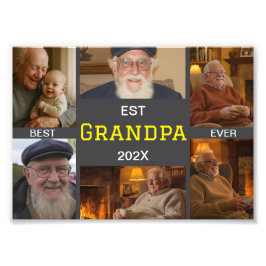 Mejor abuelo del mundo collage de fotos