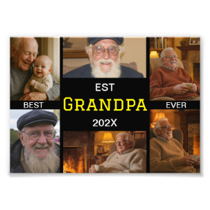 Mejor abuelo del mundo collage de fotos