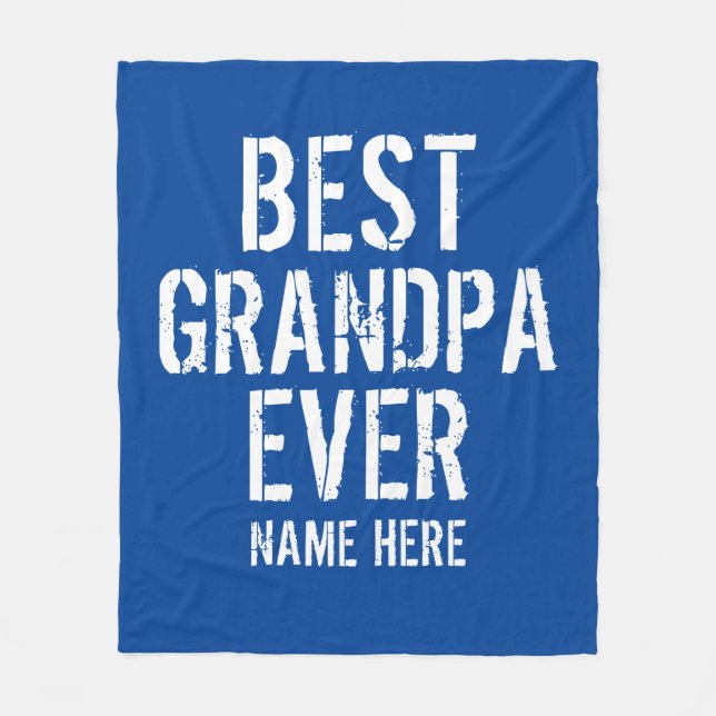 MEJOR ABUELO PERSONALIZA MANTAS DE FRanela (Anverso)