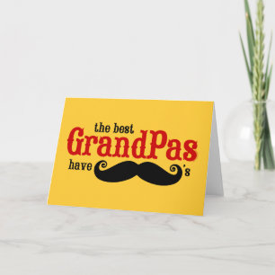Mejor Abuelos con tarjeta de bigotes