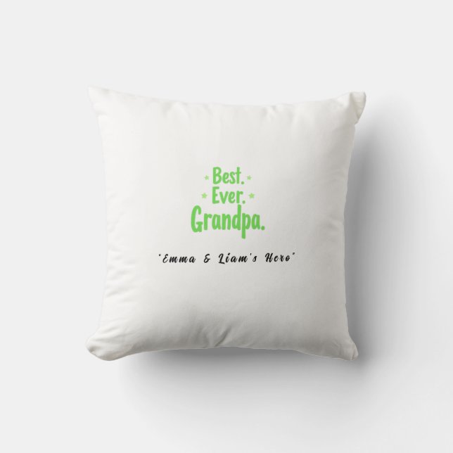 Mejor Almohada Abuelo de siempre - Un regalo de co (Anverso)