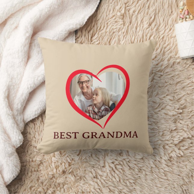 Mejor Almohada Personalizada de Regalo para Abuela (Manta)