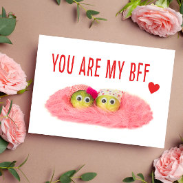 Mejor amiga mejor amiga tarjeta postal personaliza