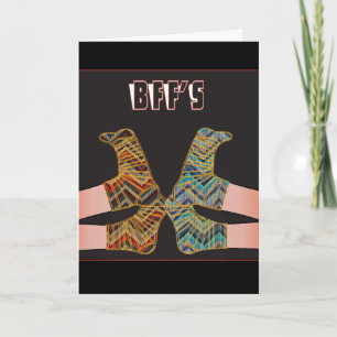 MEJOR AMIGO BFF GIRLFRIENDS HOLA TARJETA