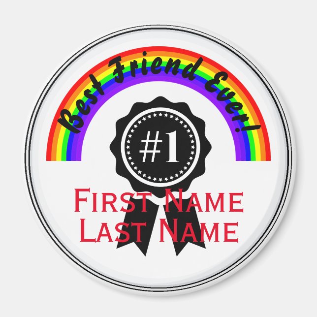 Mejor Amigo del Imán Arcoiris HAMbWG (Frente)