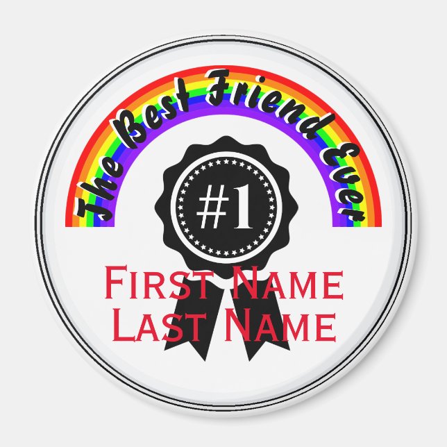 Mejor Amigo del Imán Arcoiris HAMbWG (Frente)