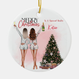 Mejor Amigo Personalizado Bestie Ornamento de Navi