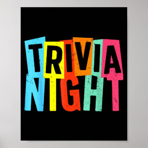 Mejor arte de noche de trivia para hombres y mujer