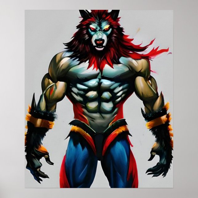 Mejor arte digital Werewolf para descarga e impres (Frente)