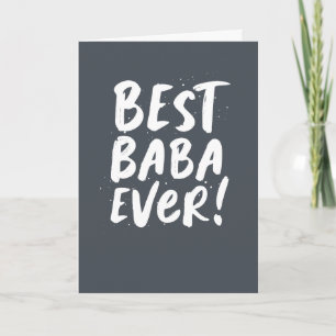 Mejor Baba siempre divertido tarjeta del día del p