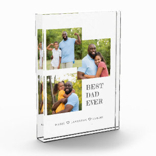 Mejor Bloque de Collage de fotos de Papá Cada 3