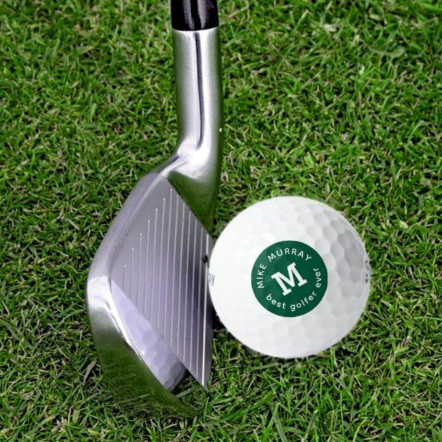 Mejor Bola de Golf Monogramada Verde de la Histori (Subido por el creador)