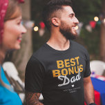 Mejor Bono Moderno Papá Camiseta<br><div class="desc">Camiseta de padrastro de Guay con el dicho "mejor bono papá",  un corazón lindo,  y los nombres de los niños. Un regalo perfecto para el día del padre o como una sorpresa especial de cumpleaños.</div>