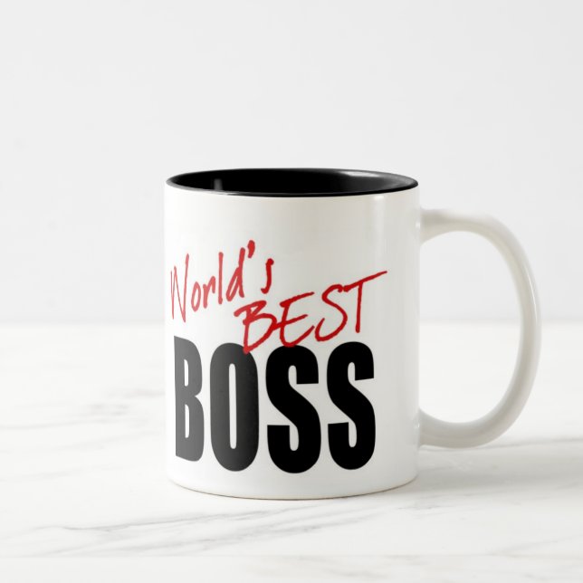 MEJOR BOSS del MUNDO - taza (Derecha)