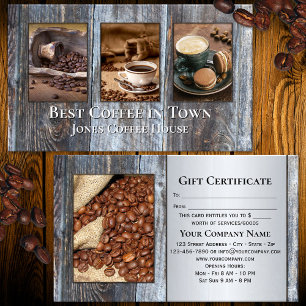Mejor Café de la Ciudad Tus Fotos Certificado de R