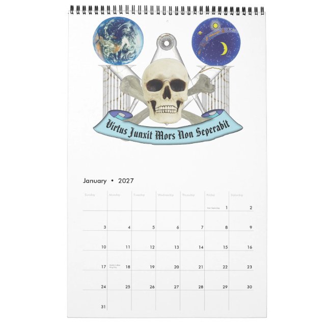 Mejor calendario para hombres buenos (Jan 2027)