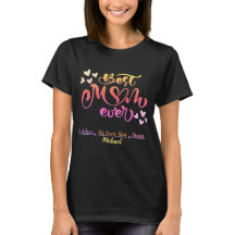 Mejor Camisa de Nombre Personalizado de Mamá Siemp