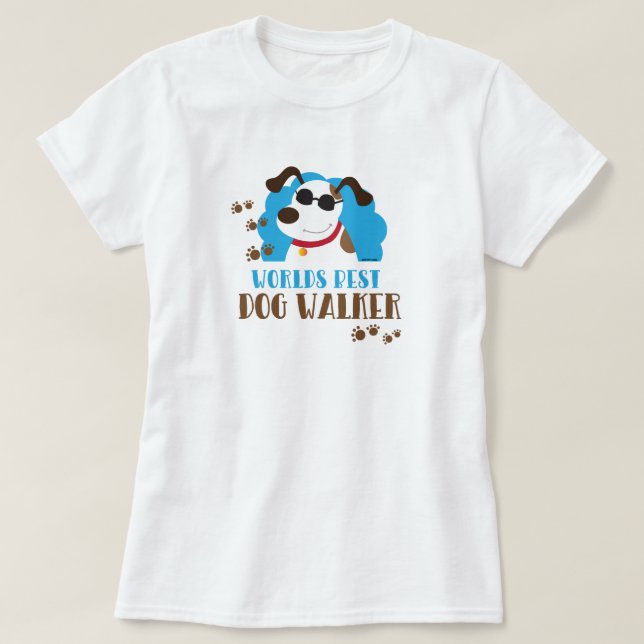 Mejor Camisa de Perro del Mundo - Blanco (Diseño del anverso)
