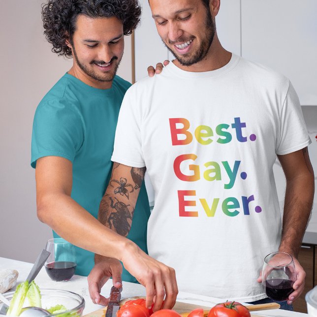 Mejor camiseta con bandera arcoiris gay de todos l (Subido por el creador)