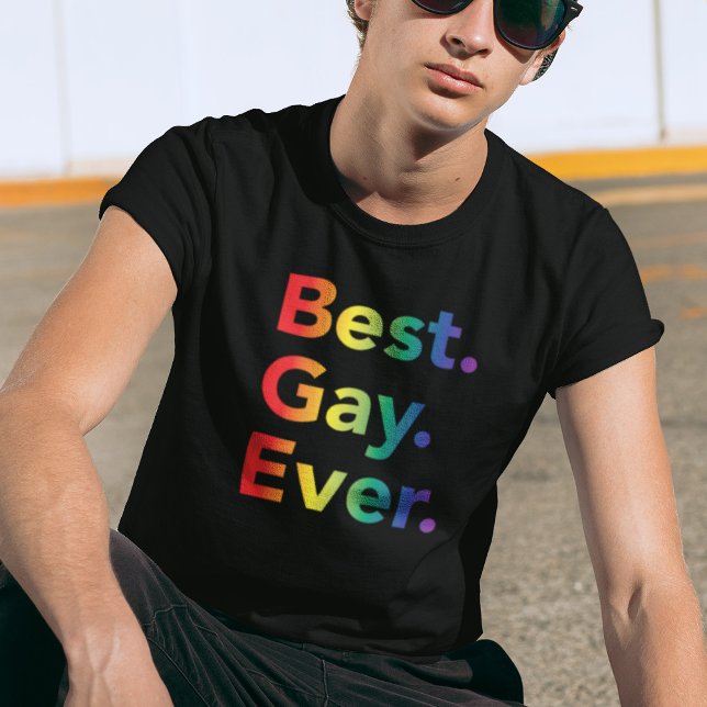 Mejor camiseta con bandera arcoiris gay de todos l (Subido por el creador)