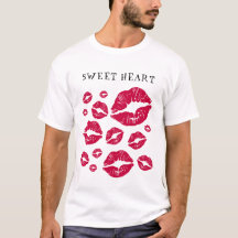 Mejor Camiseta Confortable con muchos besos para t