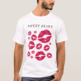 Mejor Camiseta Confortable con muchos besos para t