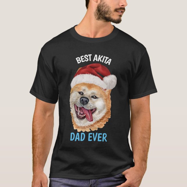 Mejor camiseta de Akita Dad (Anverso)