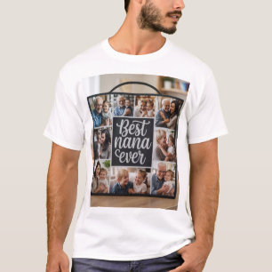 Mejor camiseta de Collage de fotos personalizada d