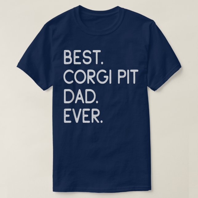 Mejor Camiseta De Corgi Pit Dad (Diseño del anverso)