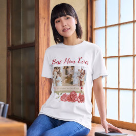 Mejor Camiseta de Día de la Madre de Collage de fo