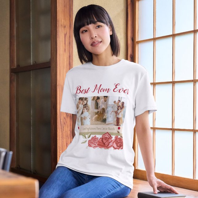 Mejor Camiseta de Día de la Madre de Collage de fo (Subido por el creador)