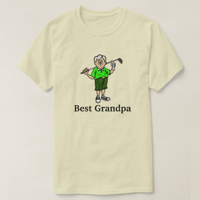 Mejor Camiseta De Golfer Masculino De Hiar Gray (Diseño del anverso)
