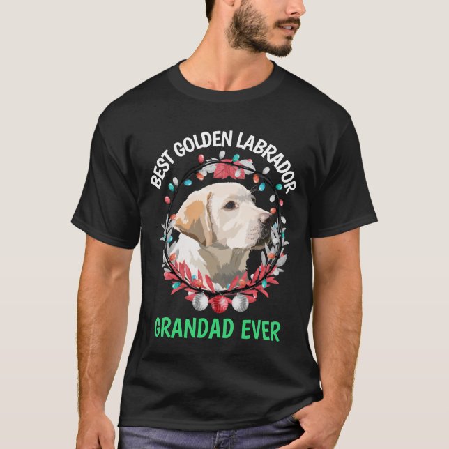 Mejor Camiseta de Grandad de Labrador Dorado (Anverso)