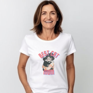 Mejor camiseta de mamá de gato, regalo para mamá d