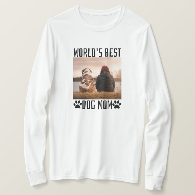 Mejor Camiseta De Mamá Perro Del Mundo (Anverso del diseño)