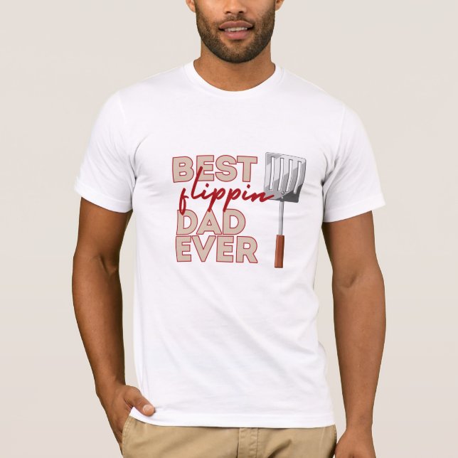 Mejor camiseta de papá de Flippin, regalo del Día  (Anverso)