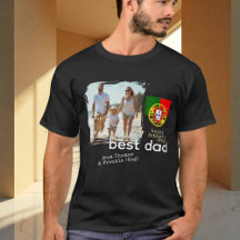 Mejor camiseta de papá de Portugal, foto, día del