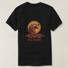 Mejor camiseta de perro jengibre