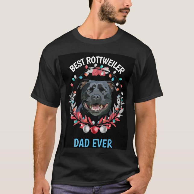 Mejor camiseta de Rottweiler Dad (Anverso)