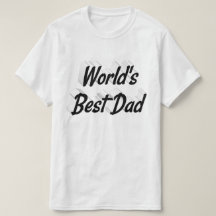 Mejor Camiseta de texto negro del Día del Padre