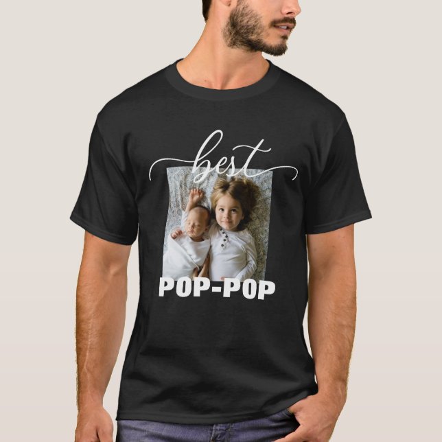 Mejor camiseta del Día del Padre Fotos POP-POP (Anverso)