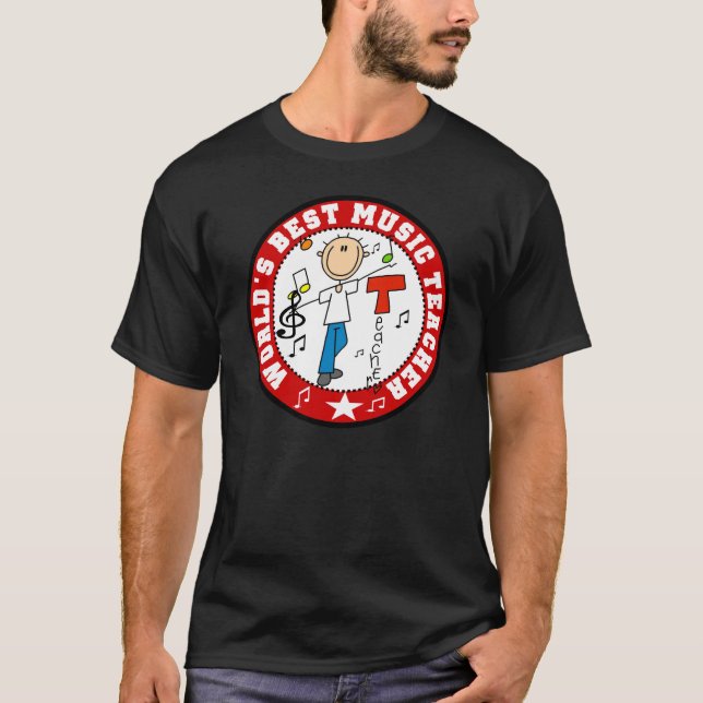 Mejor camiseta del mundo para profesores de música (Anverso)